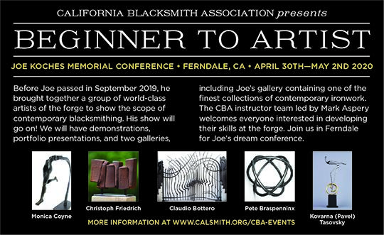 California Blacksmith Association Spring Conference 2020 Cba Event